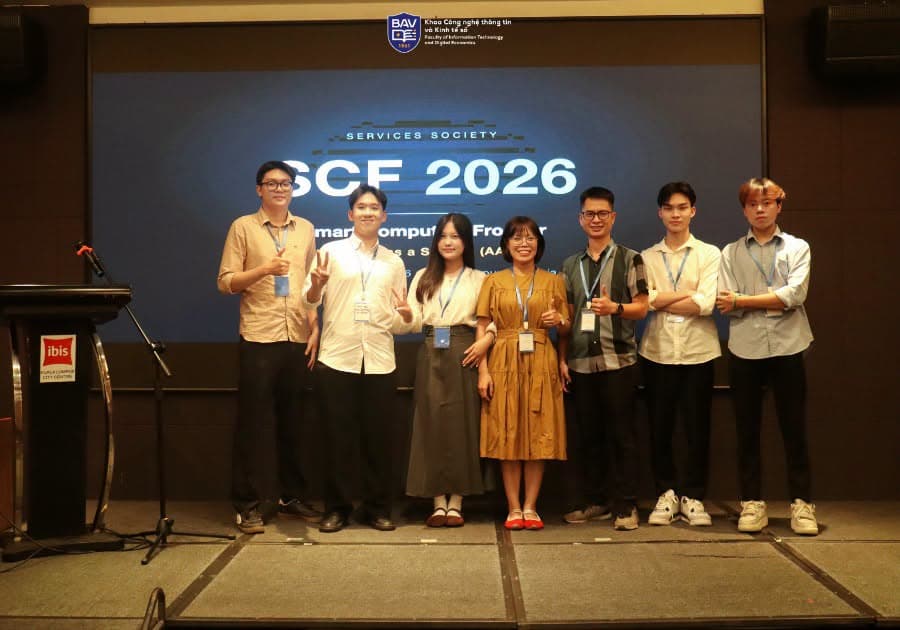 KHOA CÔNG NGHỆ THÔNG TIN & KINH TẾ SỐ TỰ HÀO VỚI 02 CÔNG TRÌNH NGHIÊN CỨU ĐƯỢC TRÌNH BÀY TẠI HỘI NGHỊ QUỐC TẾ SMART COMPUTING FRONTIER 2026